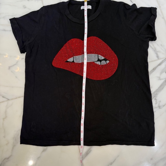 Lauren Moshi Edda Crystal Biting Lip - S / Black - Picture 8 of 9